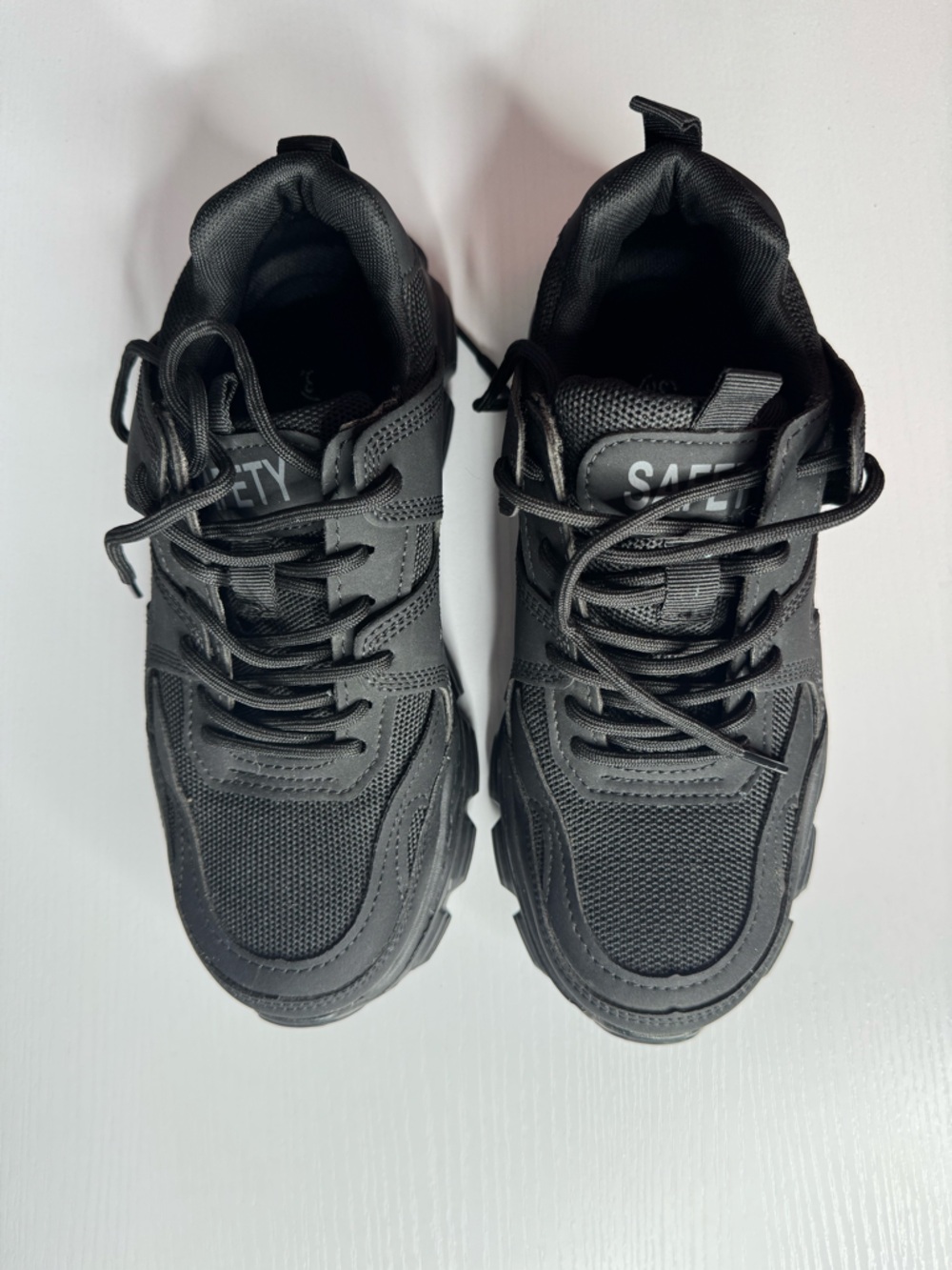 Women’s  Black Safety Steel Toe Shoes